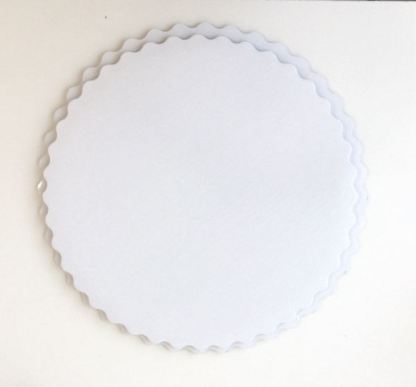Подложка под торт двух-сторонняя белая/белая 3.5 мм Ø 26-38 см | упак. 10 шт
