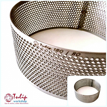 Формы для выпечки нерж.сталь перфорир.| Кольцо (высота 8 см, Ø 14-30 см)