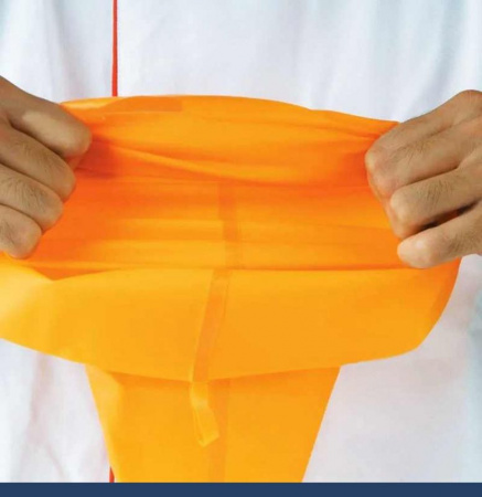 Кондитерский мешок силиконовый многоразовый 65 см superflex (оранжевый)