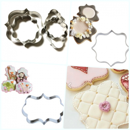 Вырубка стальная Герб 3-6 см | Набор 4 фигуры