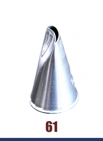 Кондитерская насадка 61 Tulip, Корея, прорезь 11 мм лепесток изогнутый