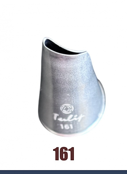 Кондитерская насадка 161 Tulip, Корея, прорезь 9 мм лепесток изогнутый левый Кондитерская насадка 161 Tulip, Корея, прорезь 9 мм лепесток изогнутый левый