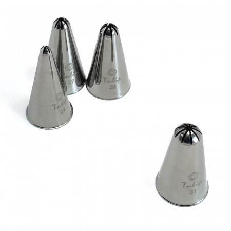 Кондитерская насадка закрытая звезда №28 Tulip™ малый размер (diam.7,6 mm; 8 лучей)