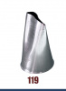 Кондитерская насадка 119 Tulip, Корея, прорезь 19 мм лепесток 2-й изогнутый