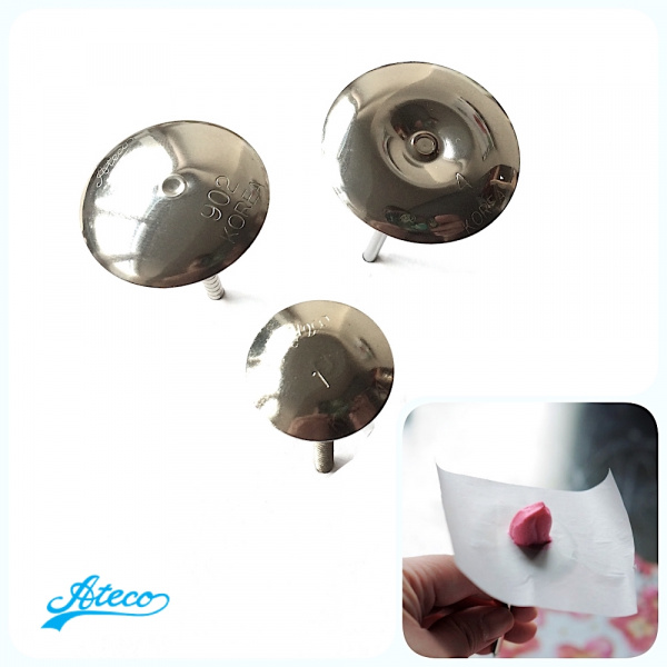 Кондитерские гвоздики Ateco 901, 902, 904 | размер Ø 22, 30, 35 мм