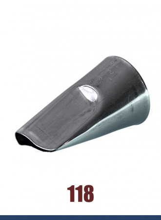 Кондитерская насадка 118 Tulip, Корея, прорезь 17 мм лепесток 2-й изогнутый