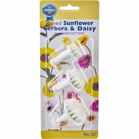 Вырубка-плунжер Ромашки набор 3 шт