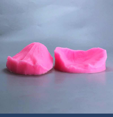 Молд силиконовый (вайнер) лепесток Розы, комплект 2 шт (70•70 мм) c041