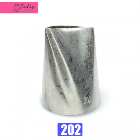 Кондитерская насадка для зефира лепесток большой 202 изогнутый (прорезь 35 мм) Эконом